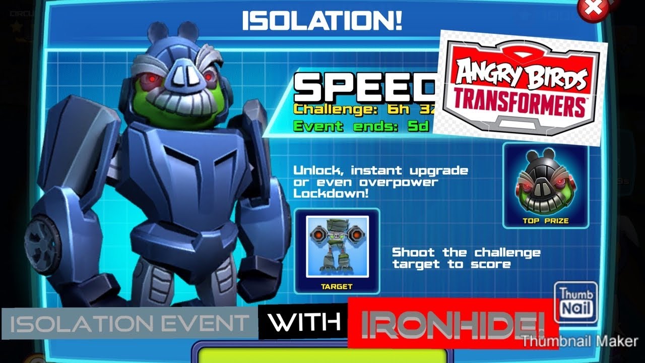 Angry Birds Transformers Isolation event with Ironhide! (Open