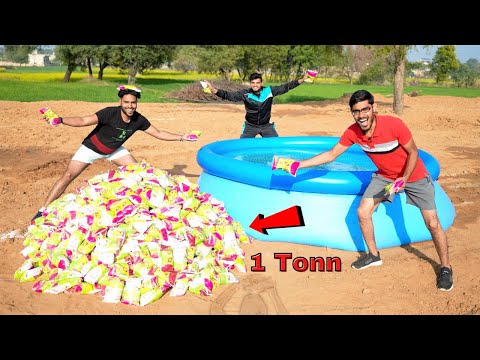 Making "Impossible to Sink Pool" With 1000 Kg Salt | ऐसा पूल जिसमे डूबना असम्भव है | Wow