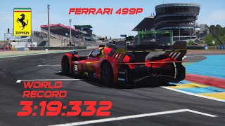 Ferrari 499P - Le Mans hotlap (WORLD RECORD) // Assetto Corsa