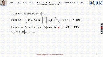 Complex Integration: 7 A Contour Integration around the unit circle Type 1