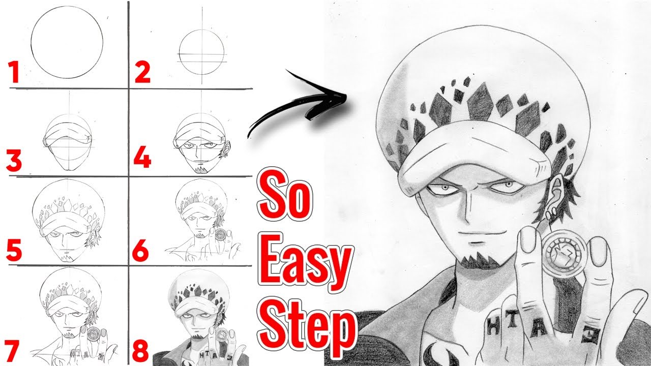 How To Draw Monkey D Luffy  One Piece Sketch Tutorial  YouTube