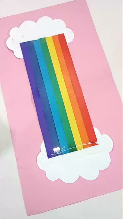 Rainbow Craft: How to Make Paper Strip Rainbows