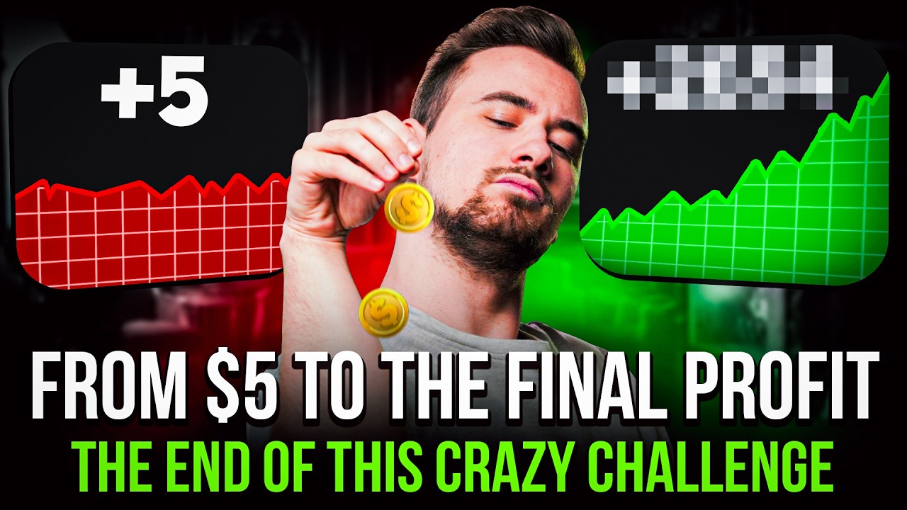 $5 Challenge COMPLETE — Final Result Will Blow Your Mind | $5 Trading Challenge #5