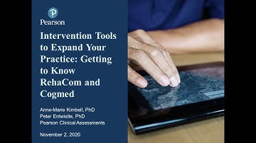 Intervention Tools to Expand Your Practice: Getting to Know RehaCom and Cogmed