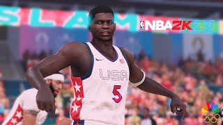 Ant Edwards Takes Over Team USA in Olympics Opener! | NBA 2K24 Olympics Mode | South Sudan vs. USA