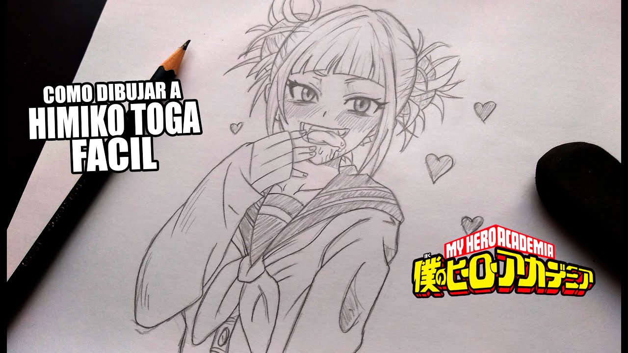 Como Dibujar A Himiko Toga Super Facil How To Draw Himiko Boku 