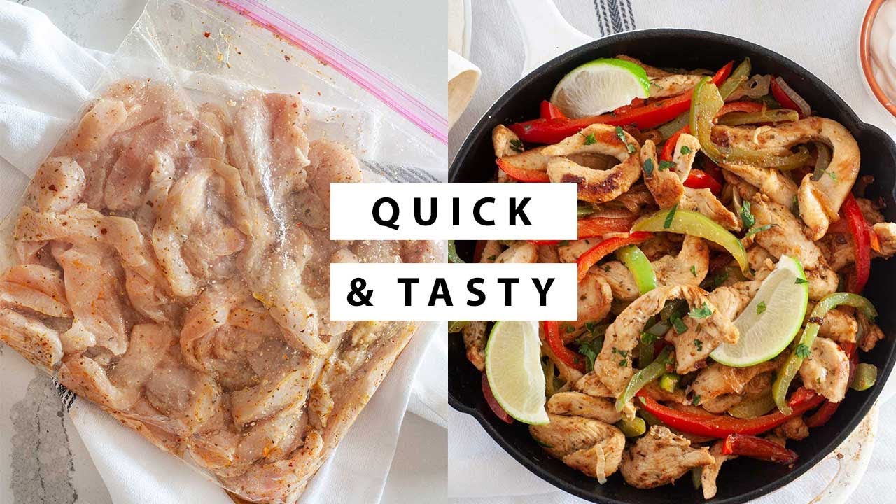 Easy Chicken Fajita Marinade | Quick 20 Minute Recipe! - YouTube