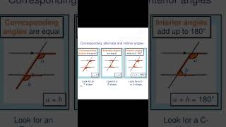 corresponding angles, alternate angles, interior angles#geometry #youtubeshorts #ctet