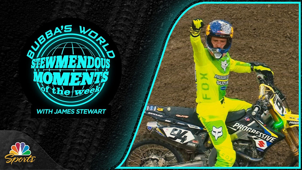 James Stewart's top moments from Supercross Round 14 in Cleveland