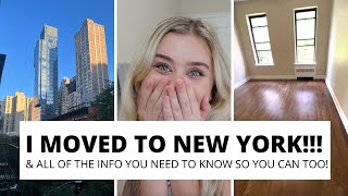 I MOVED TO NEW YORK! | EVERYTHING YOU NEED TO KNOW TO MOVE TO NYC