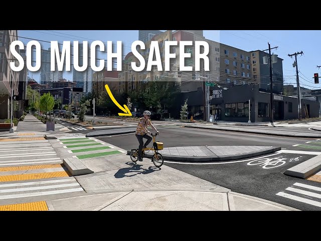 Seattle's First Protected Intersection - Prioritizing Safety for Bikes and Pedestrians! class=