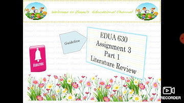 EDUA630 Research Project ||Assignment 3 Solution Guideline|| Spring 2020