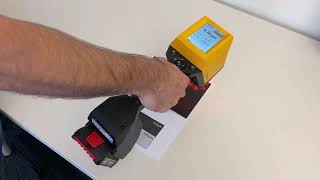 Coatmaster Flex Measures Coating Thickness Of A Cathodic Dip Coating On The Edges Of A Sheet Metal