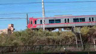 JR尾頭橋駅北側道路で名鉄　JR中央線観撮