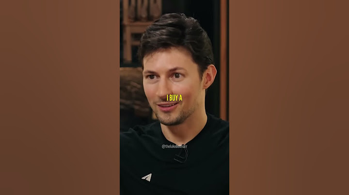 Pavel Durov, CEO of Telegram, on why he doesn't own any big assets.