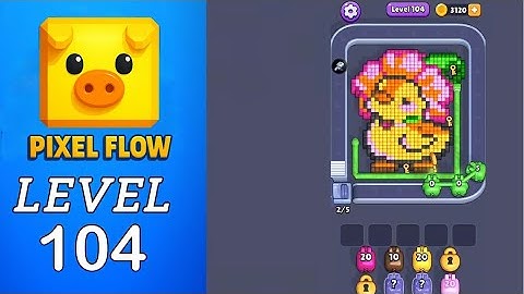 Pixel Flow Level 104 Walkthrough