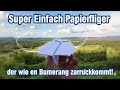 Papierflieger falten ✈️ So einfach & fliegt weit! Bester Papierflieger Schritt für Schritt