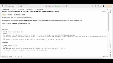 LeetCode | Problem 2442 Solution | Count Number of Distinct Integers After Reverse Operations