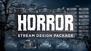 Animated Halloween Horror Twitch Overlay Stream Package for OBS, Streamlabs & StreamElements Animated Halloween Horror Twitch Overlay Stream Package for OBS, Streamlabs & StreamElements