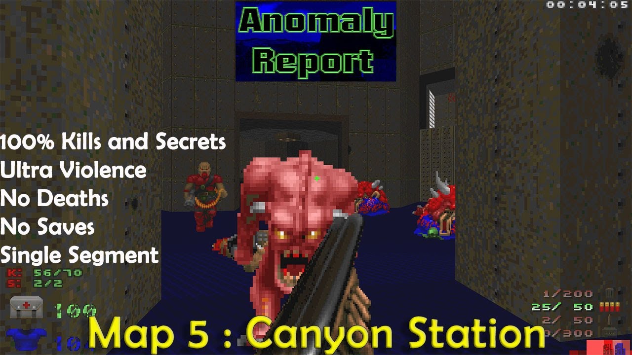 Doom 2 Anomaly Report Map 5 : Canyon Station ( Ultra Violence 100% ...