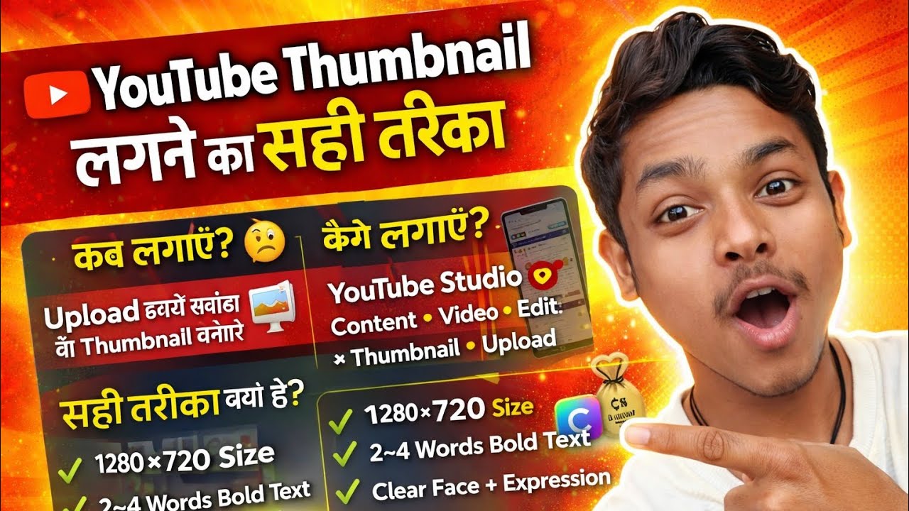 Youtube Thumbnail add Kaise kare | How To Thumbnail add YouTube Videos | Thumbnail kaise lagta hai 