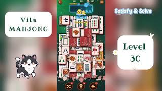 Vita Mahjong – Level 30 | HARD Mahjong Solitaire 🀄 screenshot 4