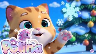 🎵 Lustige Kinderlieder zum Lernen! ABC, Katze im Schnee & Laternenlied | Polina Kinderlieder