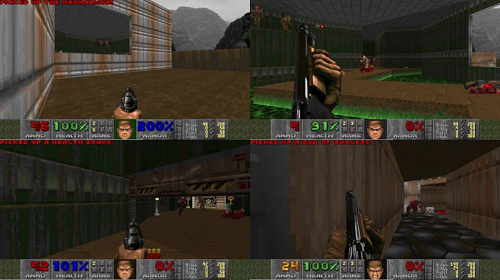 [TAS] Doom: E1M1 - 4 players Co-op UV-Max in 0:08.63 by almostmatt1