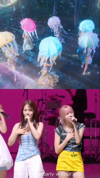 nmixx - party o' clock | mv vs it's live #nmixx #partyoclock