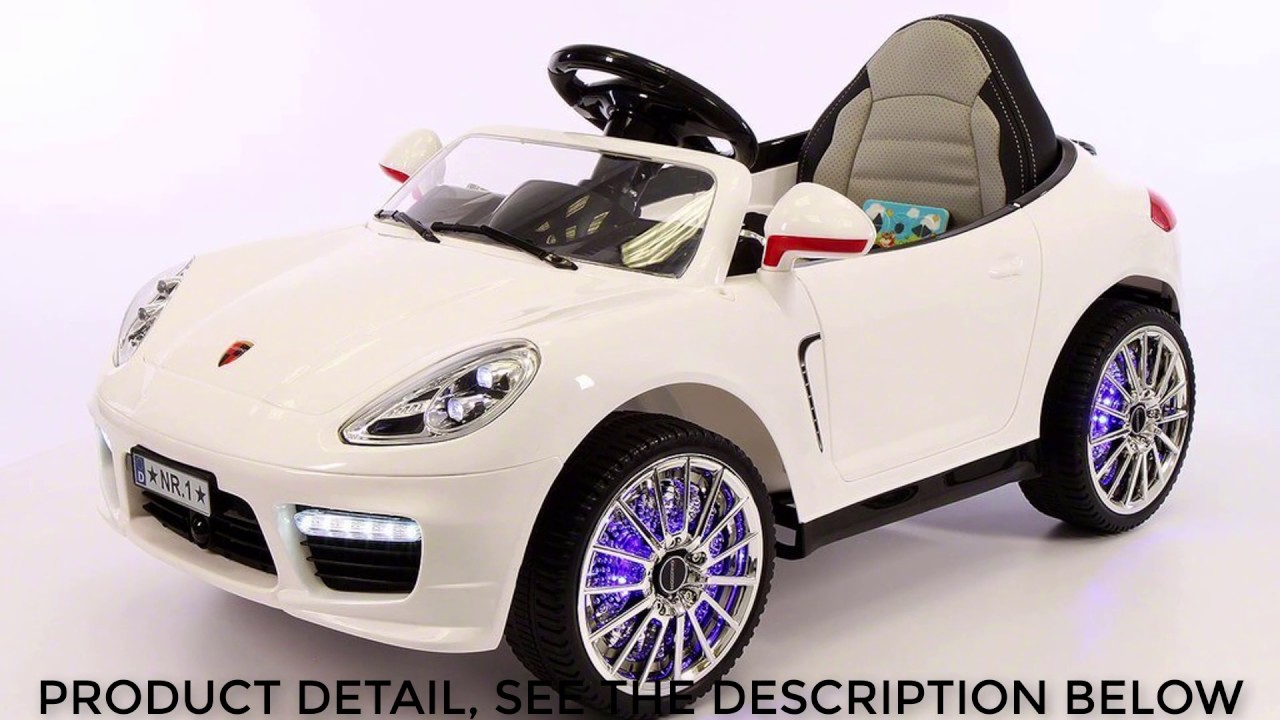 2017 Porsche Boxster Style 12v Ride On Car Remote Control 2017 Porsche Boxster Style 12v Ride On Car Remote Control Leather Seat Dining Dashboard