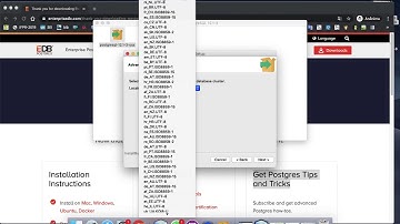 Instalação PostgreSQL - MAC OS