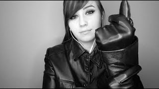 ASMR | Leather Gloves & Jacket Sounds | No Talking