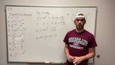 Section 1.5: Integer Exponents