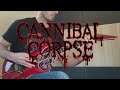 Cannibal corpse  hammer smashed face guitar cover