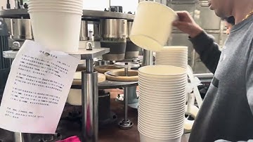 Disposable round food container making machine for KFC paper bucket