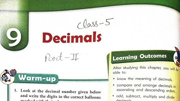 Class 5 math | Chapter 9 Decimals Part 2 | mkd agrim academy