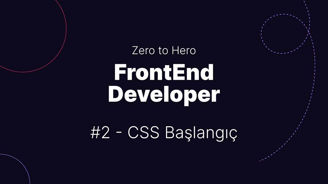 Ders 2 - CSS Başlangıç - YouTube
