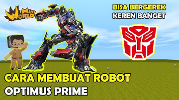 CARA MEMBUAT ROBOT OPTIMUS PRIME MOBIL KEREN TRANSFORMER - MINI WORLD BLOCK ART ( TUTORIAL )