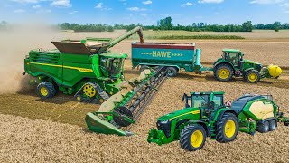 HARVEST XL 🌾 John Deere X9 1100 + S790i | Krone BigPack 1290 | MAN | Krampe | Agrocom 2000 Kft.