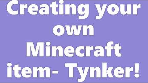 Tynker tutorial 2! How to create your own item for Minecraft