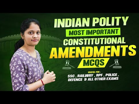 Important Constitutional Amendments Mcq For Ssc, Rrb, Crpf, Defence u0026 All Other Exams #Indianpolity