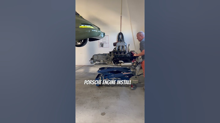 Porsche air-cooled engine install! #aircooledporsche  #porsche964
