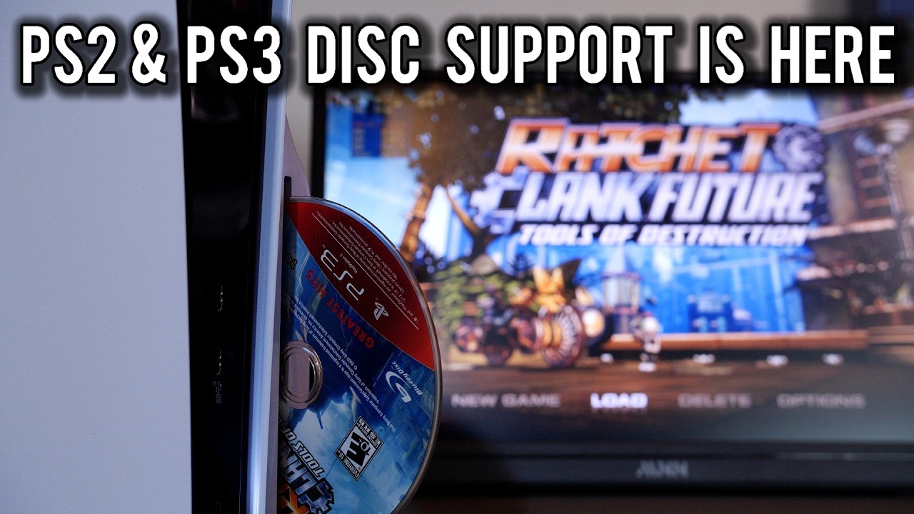 It works - PS2 and PS3 physical discs are running on a Hacked PS5
