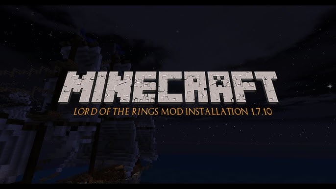 Help/Installing the Lord of the Rings Mod, The Lord of the Rings Minecraft  Mod Wiki