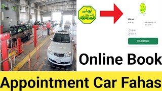 How to Book Fahas Appointment Online for Vehicle Inspection in Saudi Arabia  Urdu Hindi