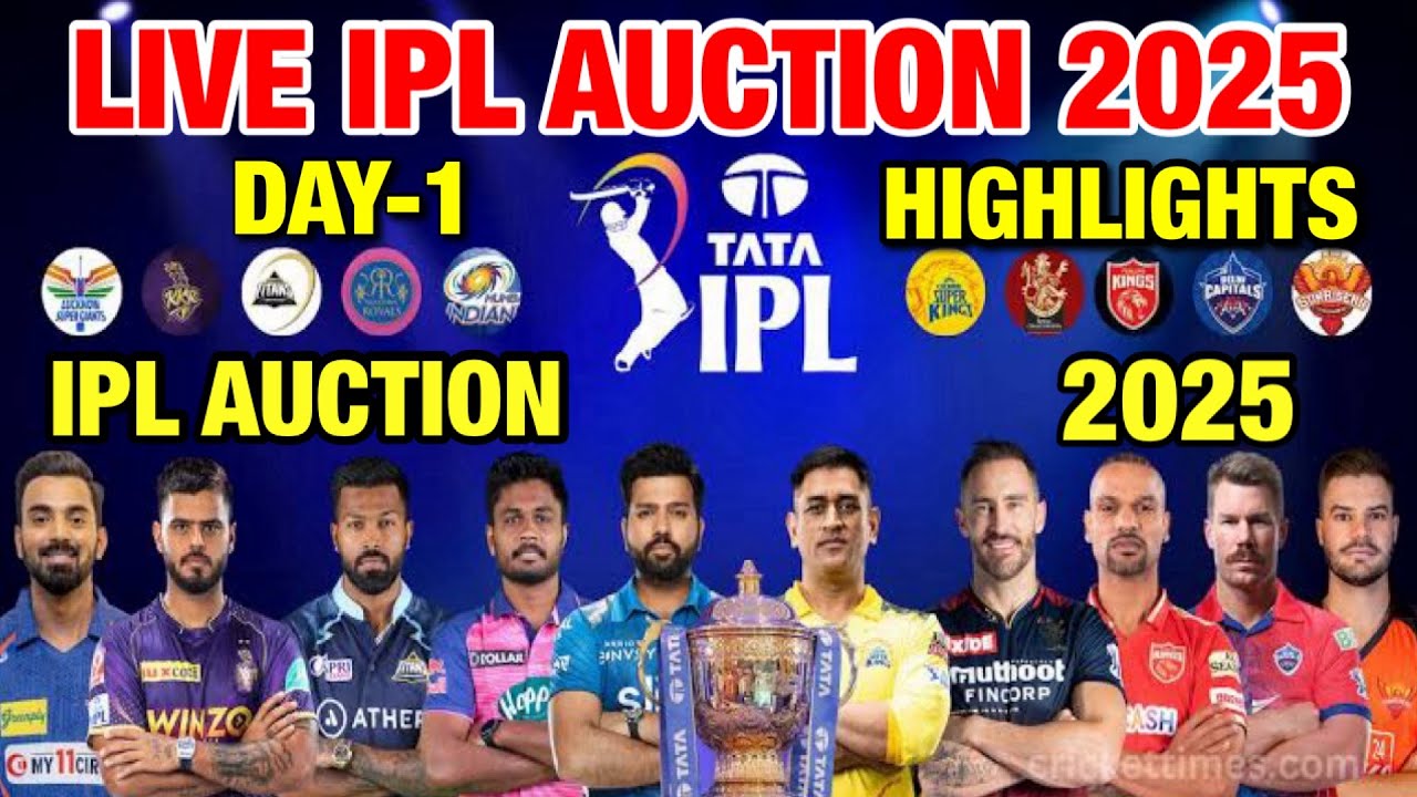 IPL 2025 Day-1 HIGHLIGHTS | IPL Auction 2025 Highlights | IPL 2025 Mega Auction 2025 | IPL 2025