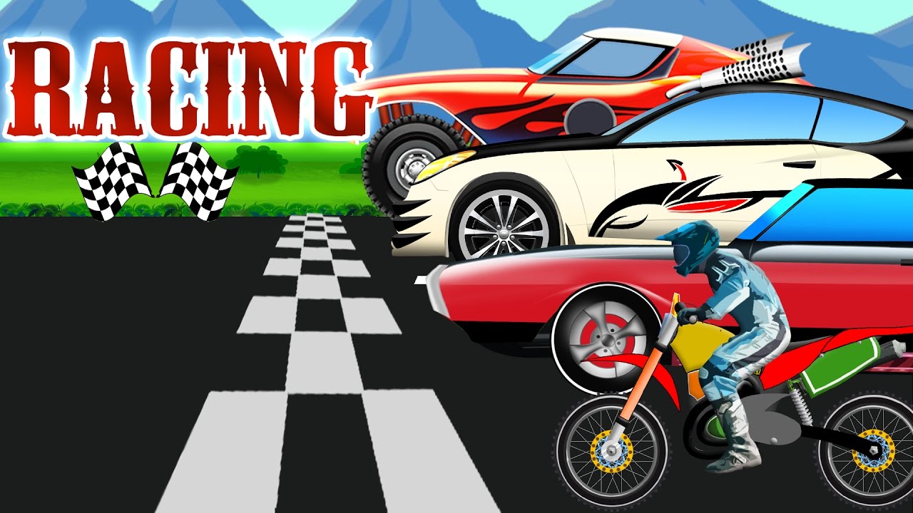 Car race | cartoon car chase for children - YouTube