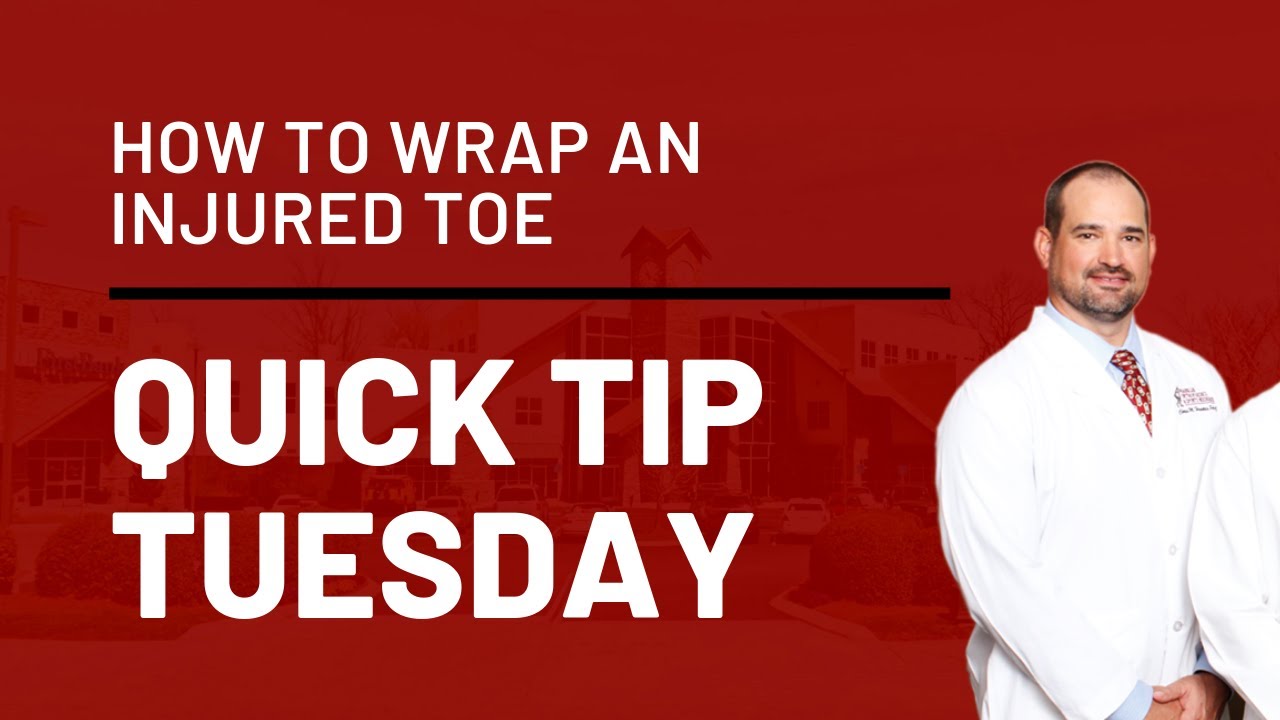 How To Properly Wrap An Injured Toe