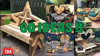 Decora tu Vivienda con estas Ideas de palets Recicladas! 60 Ideas de Bricolaje¡Woodworking