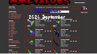 Mm2 Value List 2024 September